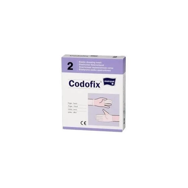 Elastyczna siatka opatrunkowa, Matopat Codofix 2, niejałowa, dłoń i palec, szerokość 1,5-2,5cm, 1 sztuka