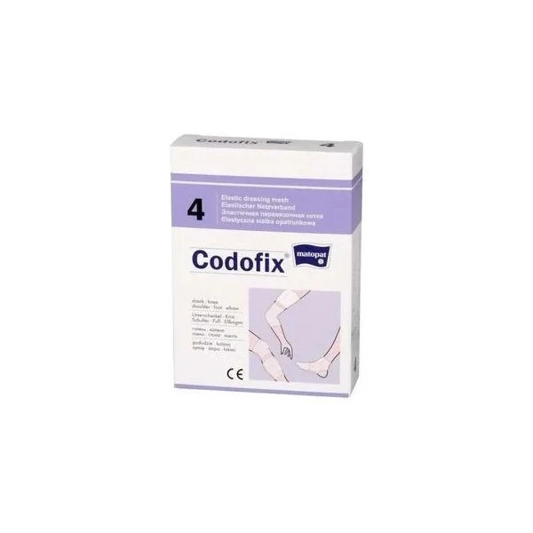 Elastyczna siatka opatrunkowa, Matopat Codofix 4, niejałowa, podudzie, kolano, ramię, stopa i łokieć, szerokość 3,5-4,5cm, 1 sztuka