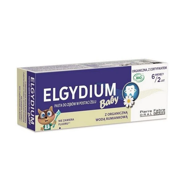 Elgydium Baby, pasta do zębów, dla dzieci w wieku 6 miesięcy do 2 lat, 30ml