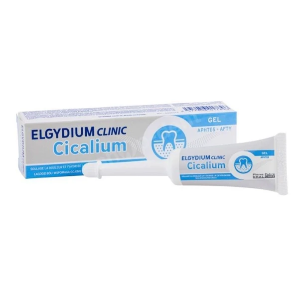 Elgydium Clinic Cicalium, żel wspomagający gojenie się zmian chorobowych w jamie ustnej, 8ml