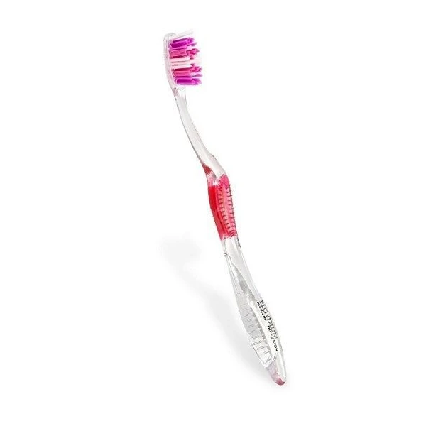 Elgydium Diffusion, szczoteczka do zębów z powierzchnią do czyszczenia języka, medium, 1 sztuka