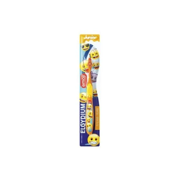 Elgydium Emoji Junior, szczoteczka do zębów, soft, dla dzieci od 7 do 12 roku życia, 1 sztuka