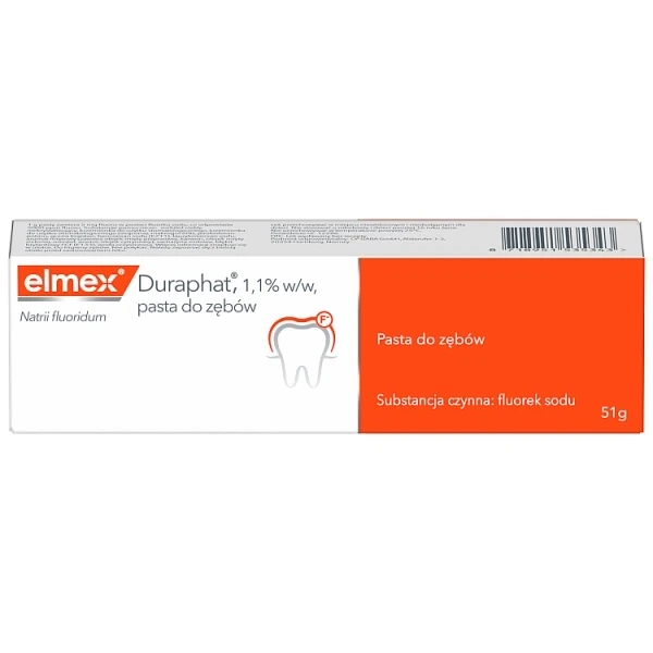 Elmex Duraphat 1,1% w/w, pasta do zębów, 51g