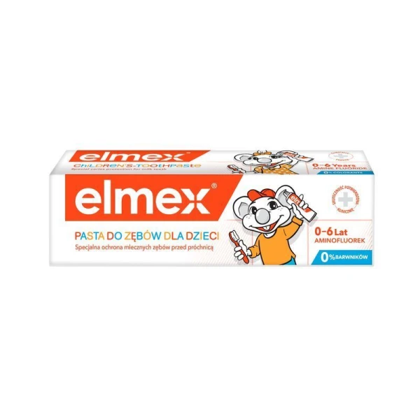 Elmex, pasta do zębów dla dzieci, od urodzenia do 6 lat, 50ml