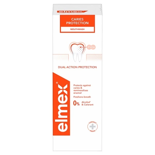 Elmex, płyn do płukania jamy ustnej, przeciw próchnicy, 400ml