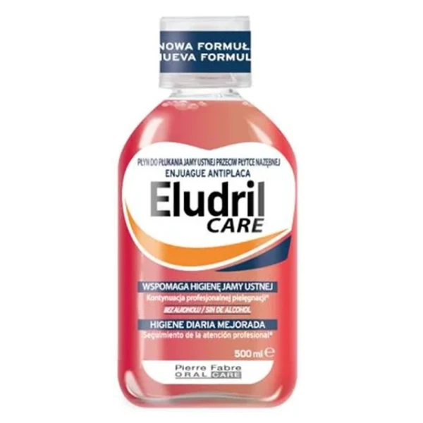 Eludril Care Anti-Plaque, płyn do płukania jamy ustnej, 500ml