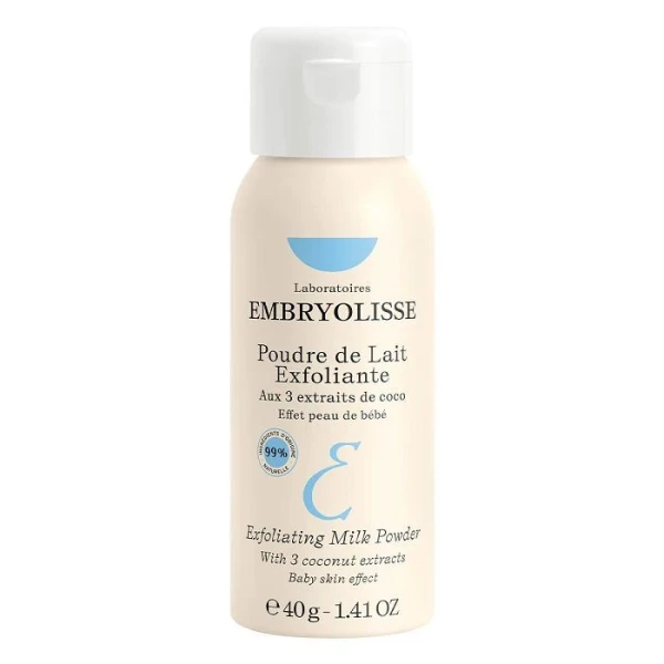 Embryolisse, delikatny puder peelingujący z 3 ekstraktami  z kokosa, 40g