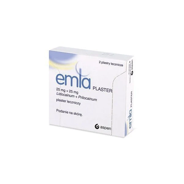 Emla (25mg+25mg), plaster leczniczy, 2 sztuki