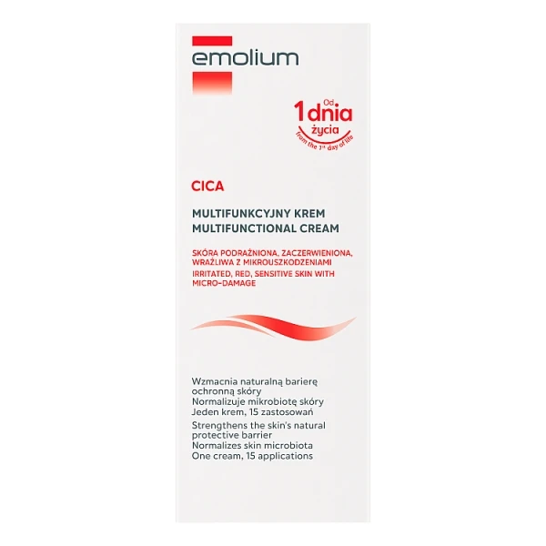 Emolium Cica, multifunkcyjny krem, skóra podrażniona i zaczerwieniona, od urodzenia, 50ml