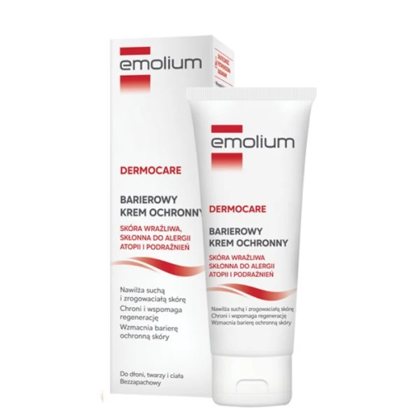 Emolium Dermocare, barierowy krem ochronny, od 3 roku życia, 75ml