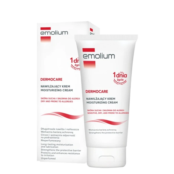 Emolium Dermocare, krem nawilżający dla dorosłych i niemowląt od 1 dnia życia, 75ml