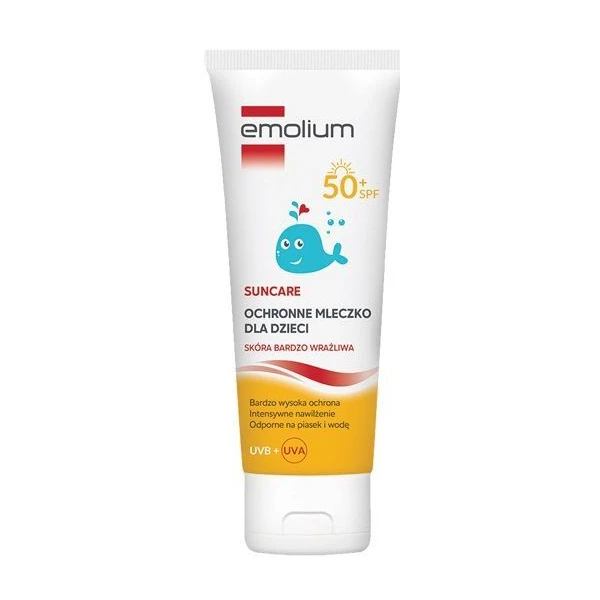 Emolium Suncare, ochronne mleczko SPF 50+, po 1 roku życia, 125ml