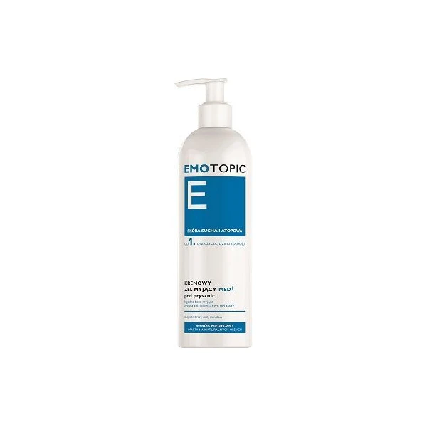 Emotopic, kremowy żel myjący med+ pod prysznic, od urodzenia, 400ml