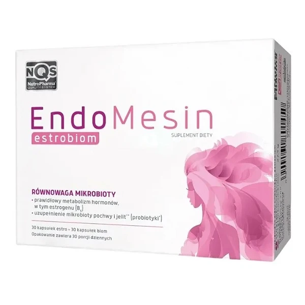 EndoMesin Estrobiom, 30 kapsułek estro + 30 kapsułek biom