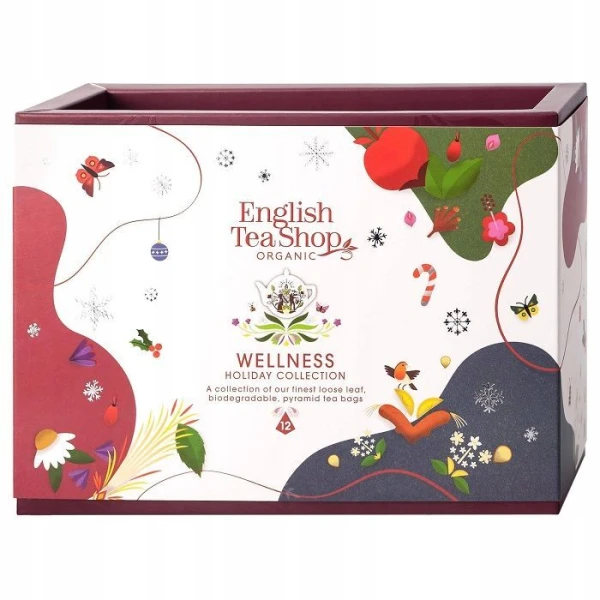 English Tea Shop Organic, Wellness, zestaw herbatek, 12 sztuk