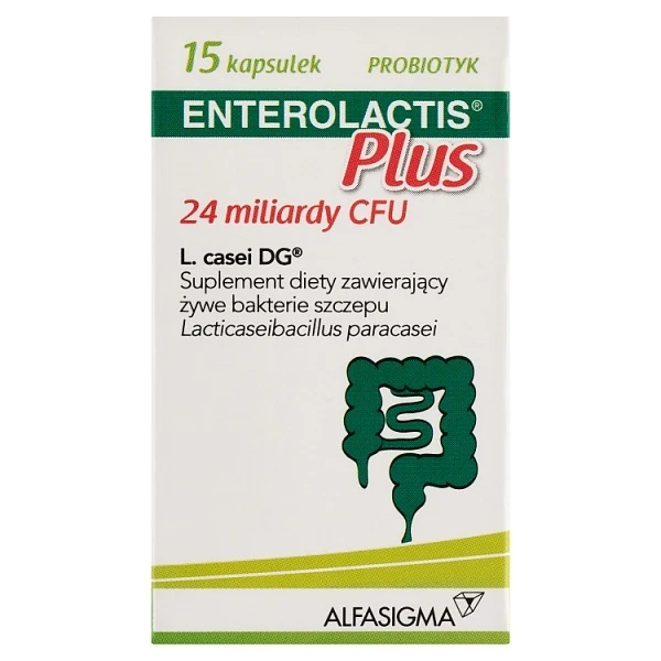 [DATA - 2027-02-28] Enterolactis Plus, 15 kapsułek
