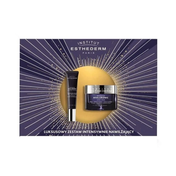 Esthederm Intensive Hyaluronic, krem do twarzy, 50ml + przeciwzmarszczkowe serum pod oczy, 15ml