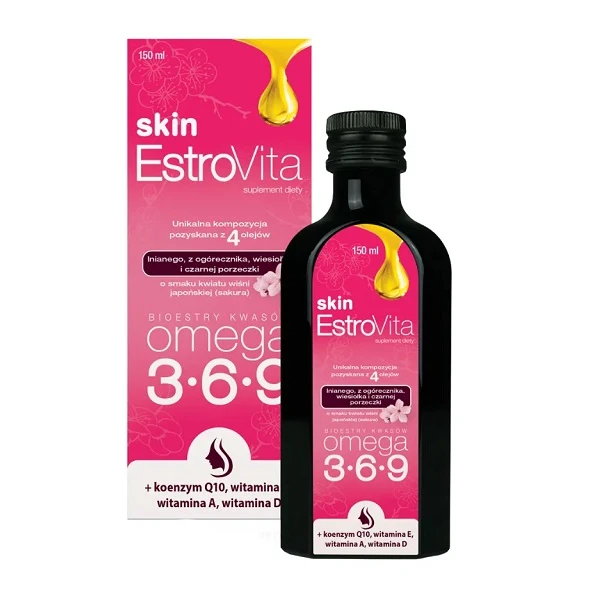 [DATA - 2026-12-31] EstroVita Skin, płyn o smaku kwiatu wiśni japońskiej (sakura), 150ml