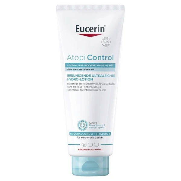 Eucerin Atopi Control, kojąca hydro-emulsja do ciała, skóra swędząca, bardzo sucha i atopowa, 400ml