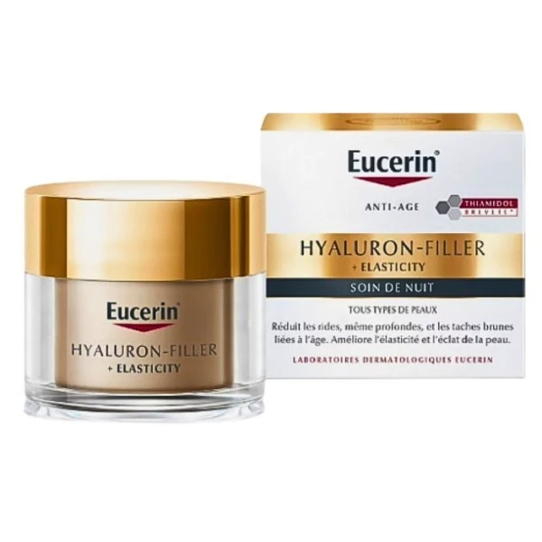 Eucerin Hyaluron-Filler + Elasticity, krem do cery dojrzałej z przebarwieniami, na noc, 50ml
