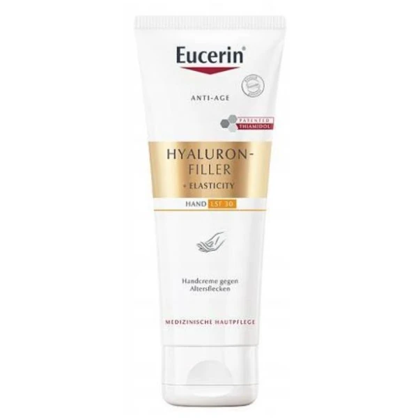 Eucerin Hyaluron-Filler + Elasticity, krem do rąk przeciw przebarwieniom, SPF 30, 75ml