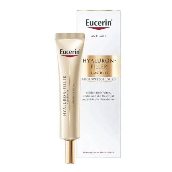 Eucerin Hyaluron-Filler + Elasticity, krem pod oczy, cera dojrzała, SPF 20, 15ml