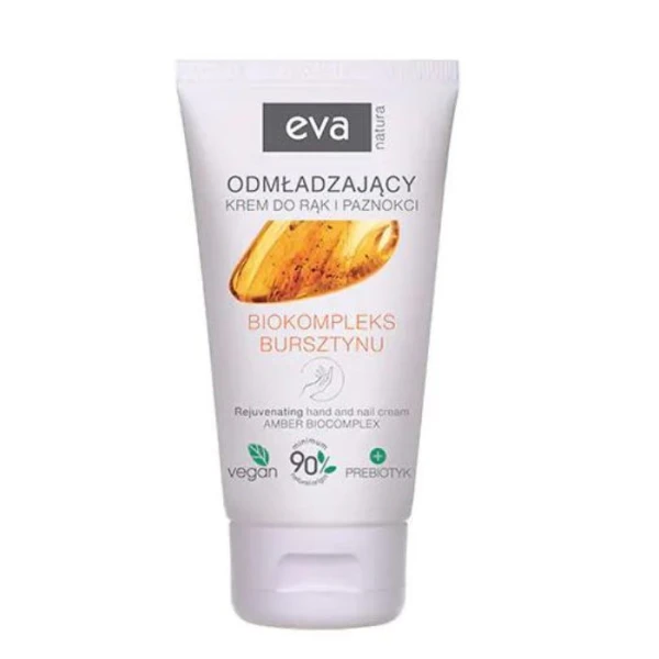 Eva Natura, krem odmładzający do rąk i paznokci, biokompleks z bursztynu, 75ml