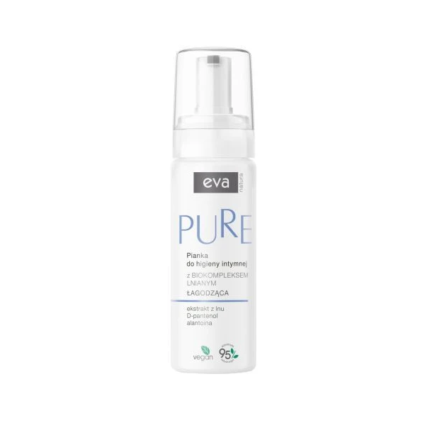 Eva Natura Pure, łagodząca pianka do higieny intymnej, 150ml