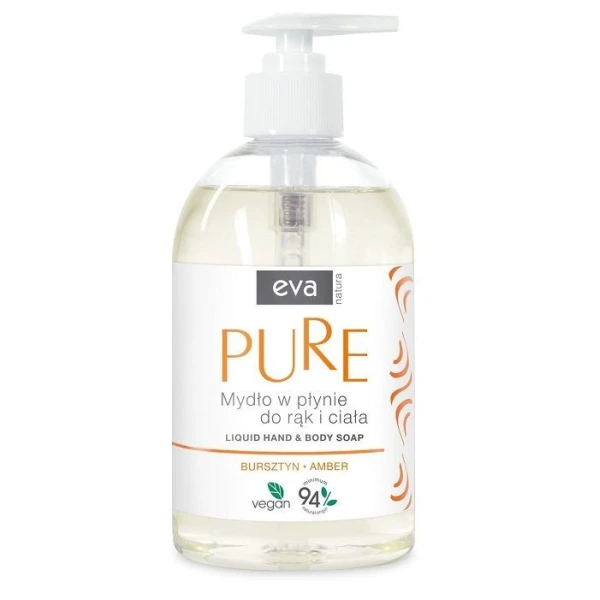 Eva Natura Pure, mydło z ekstraktem bursztynu, 500ml