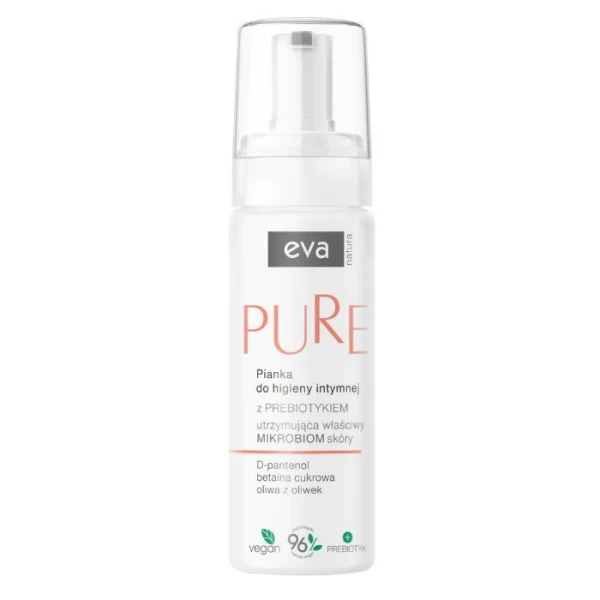 Eva Natura Pure, pianka do higieny intymnej z prebiotykiem, 150ml