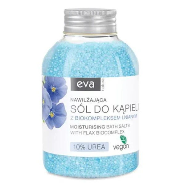 Eva Natura, sól do kąpieli z biokompleksem lnianym, 600g