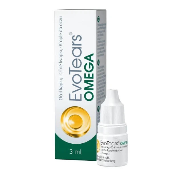 EvoTears Omega, nawilżające krople do oczu, 3ml