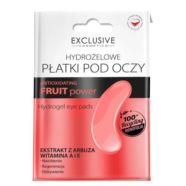 Exclusive Cosmetics, Fruit Power, regenerujące płatki pod oczy, 1 para