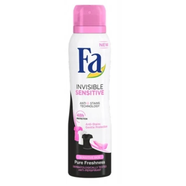 FA, dezodorant w sprayu, Fresh & Dry Invisible Sensitive, 150ml