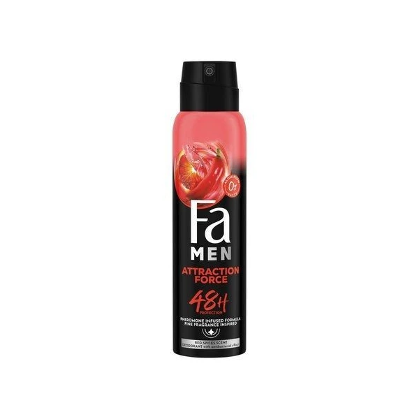 FA Men, dezodorant w sprayu dla mężczyzn, Attraction Force, 150ml