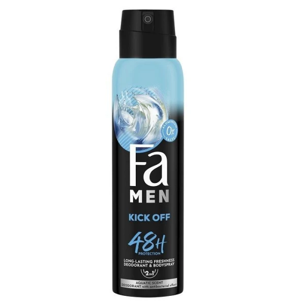FA Men, dezodorant w sprayu dla mężczyzn, Kick Off, 150ml