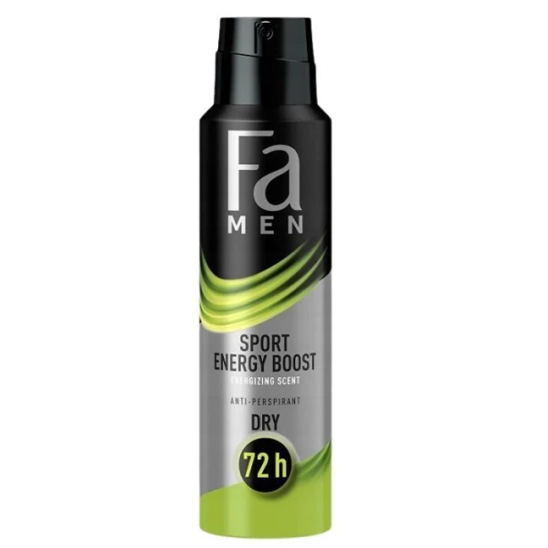 FA Men, dezodorant w sprayu dla mężczyzn, Sport Energy Boost, 150ml