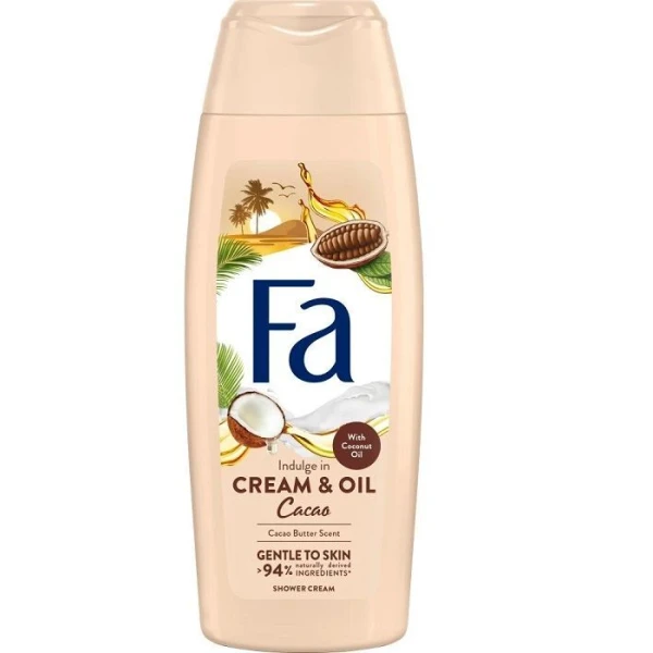 FA, żel pod prysznic, Cream & Oil Cacao, 250ml
