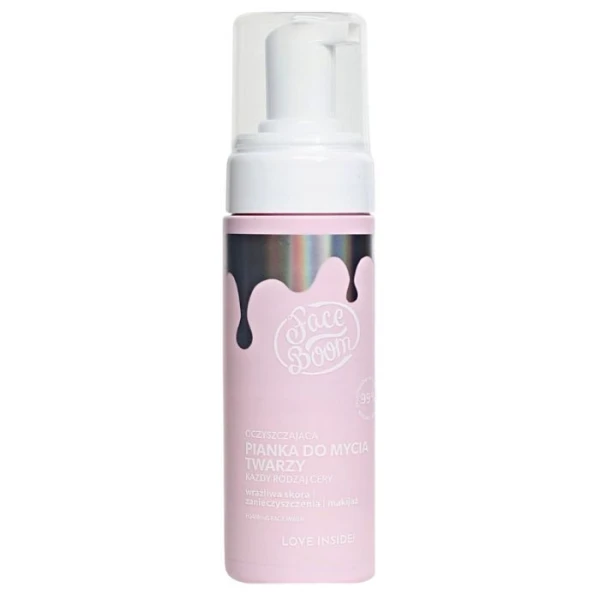 FaceBoom Love Inside, oczyszczająca pianka do mycia twarzy, każdy rodzaj cery, 150ml