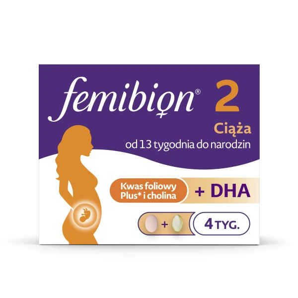 Femibion 2, Ciąża 13-40 tydzień, 28 tabletek i 28 kapsułek