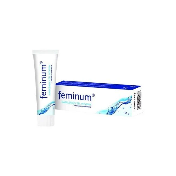 Feminum, żel intymny nawilżający z kwasem mlekowym, 50g