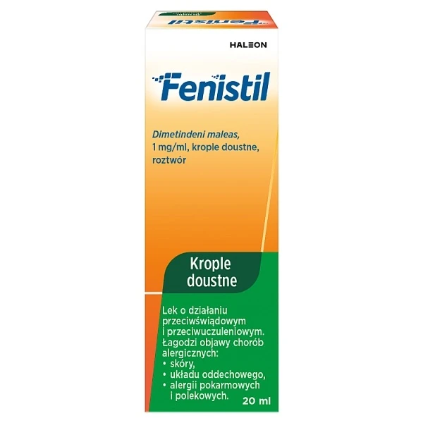 Fenistil 1mg/ml, krople doustne, 20ml