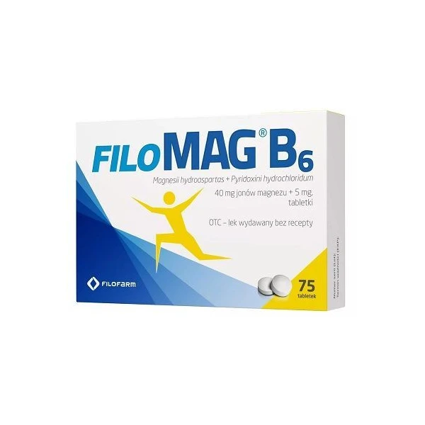 FiloMag B6 (40mg+5mg), 75 tabletek