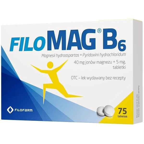 FiloMag B6 (40mg+5mg), 75 tabletek