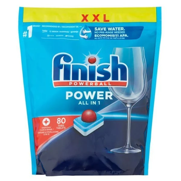 Finish Power All in 1, tabletki do zmywarki, 80 sztuk