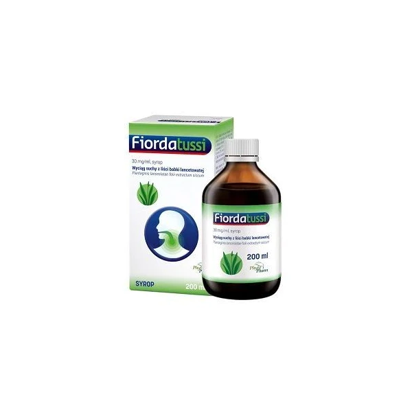 Fiordatussi 30mg/ml, wyciąg suchy z liści babki lancetowatej, syrop, 200ml