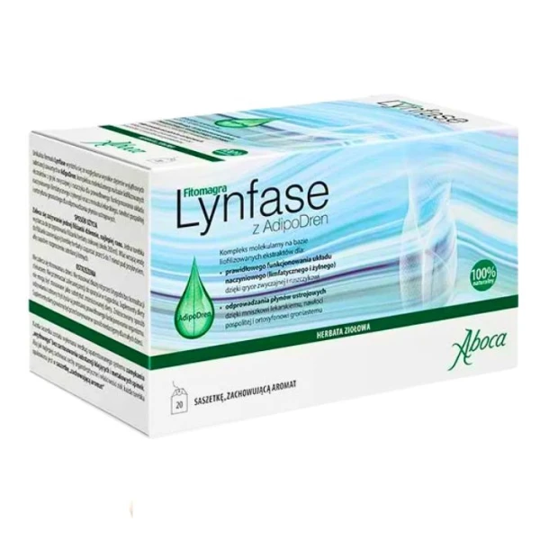 Fitomagra Lynfase z AdipoDren, herbata ziołowa, 20 saszetek