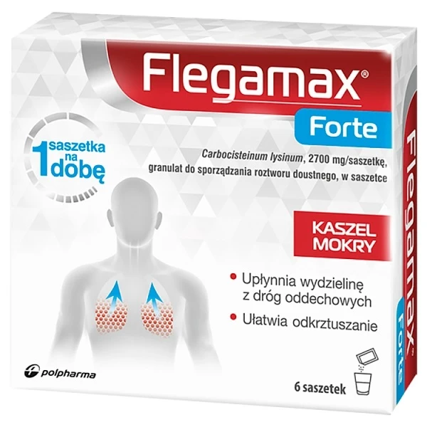 Flegamax Forte 2700mg/saszetkę, granulat do sporządzania roztworu, 6 saszetek