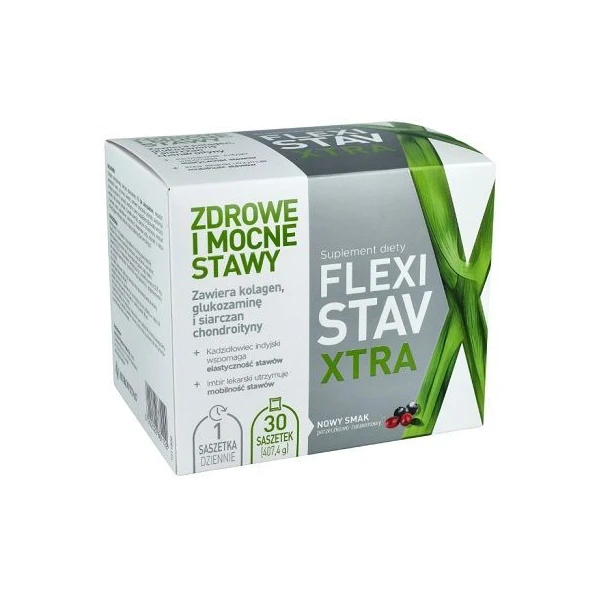 Flexi Stav Xtra, proszek, smak porzeczkowo-żurawinowy, 30 saszetek