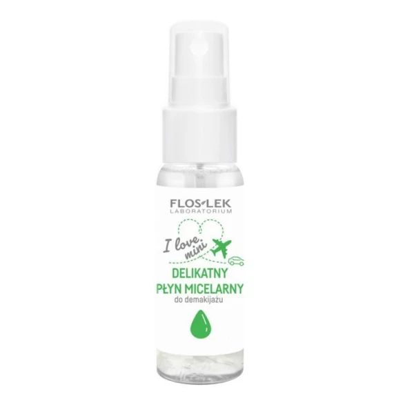 Flos-Lek Laboratorium, I love mini, delikatny płyn micelarny do demakijażu, 30ml